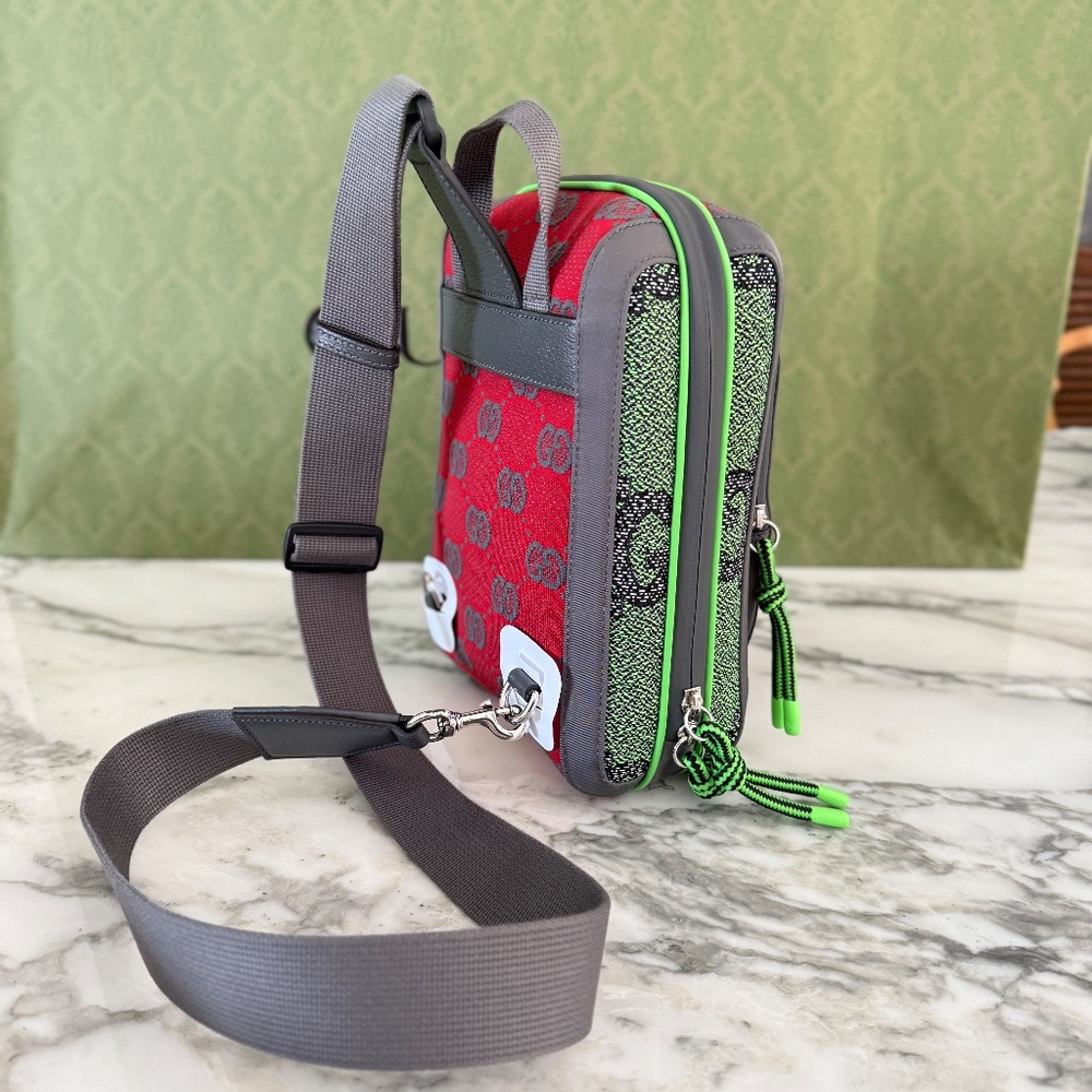 Gucci‎ 763430 Two-way Jersey GG Cloth backpack - Picture 8 of 15